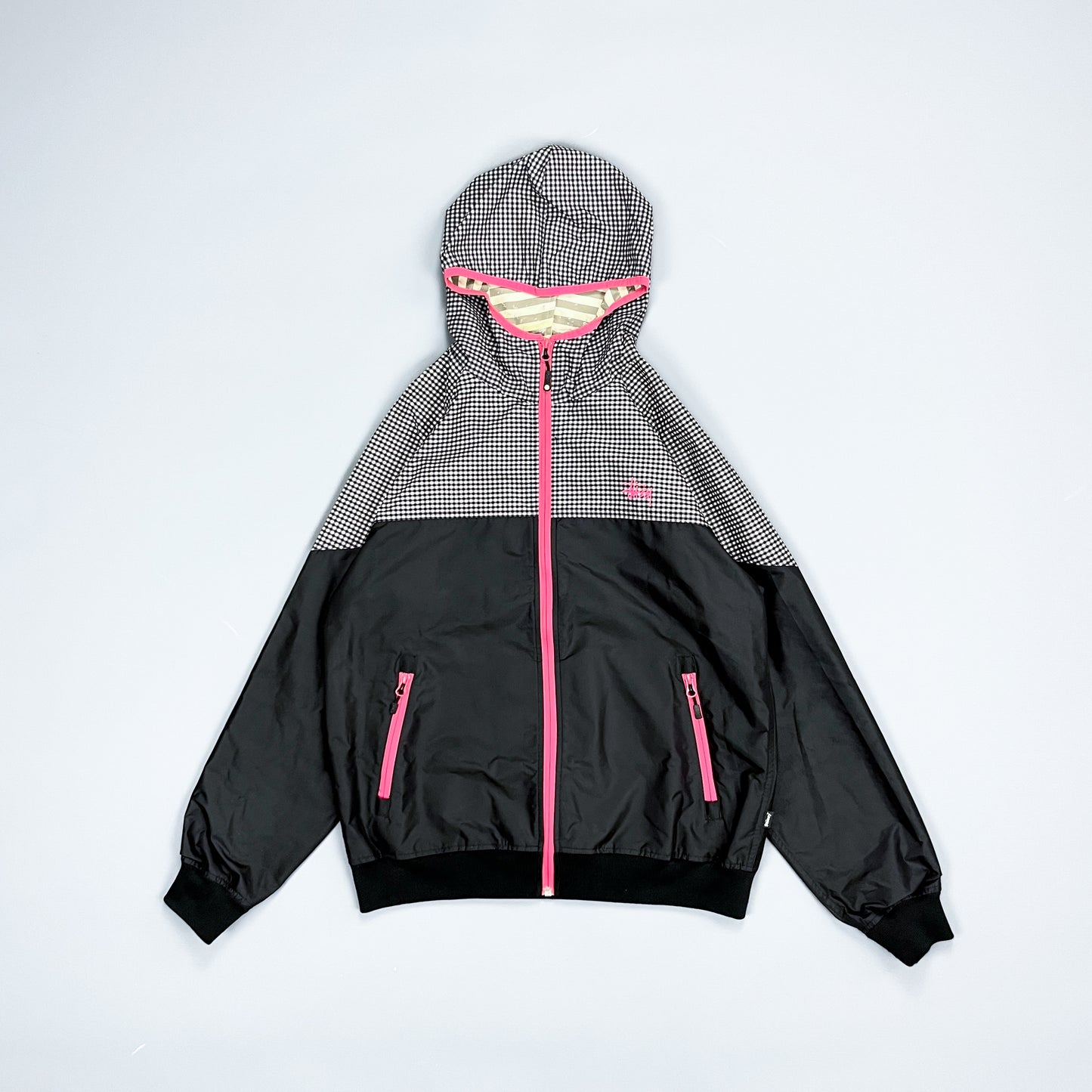 Vintage Stüssy Gingham Windbreaker - Size: Medium
