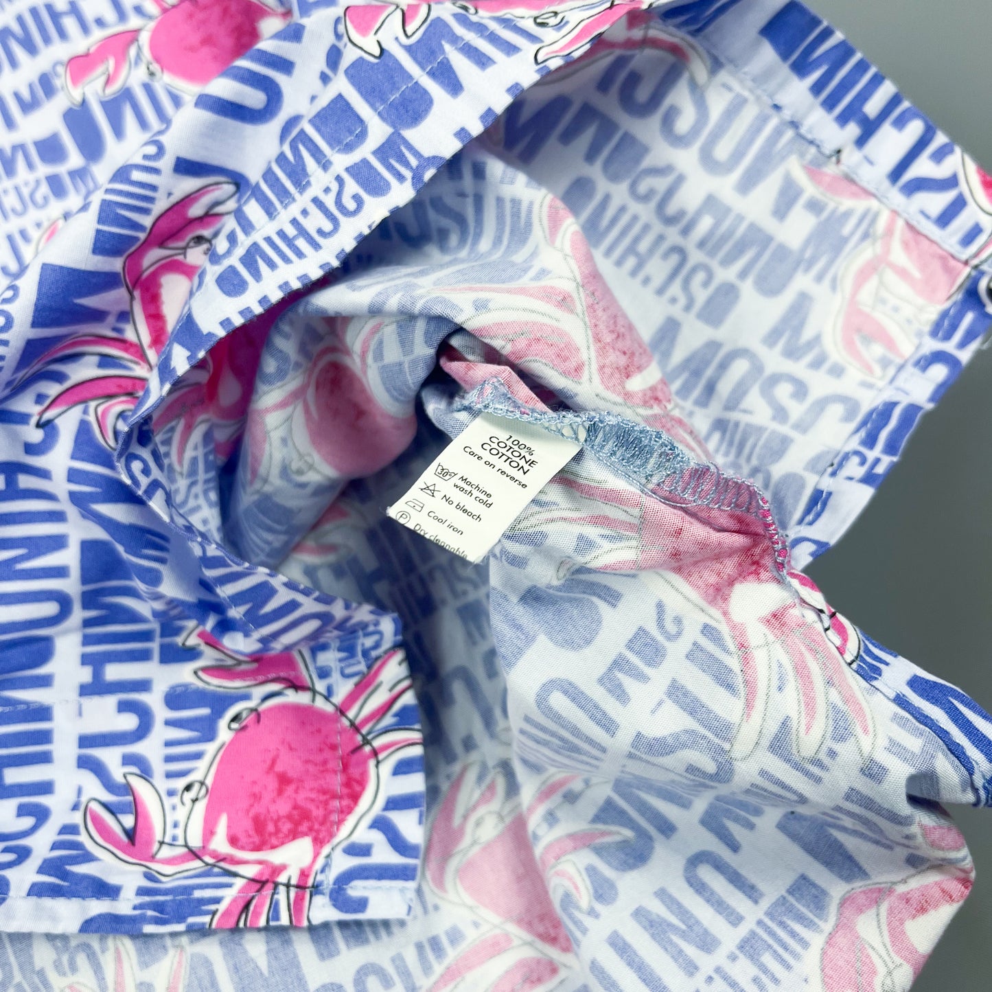 Moschino Mare 'Pink Crab' Shirt - Size: XXL