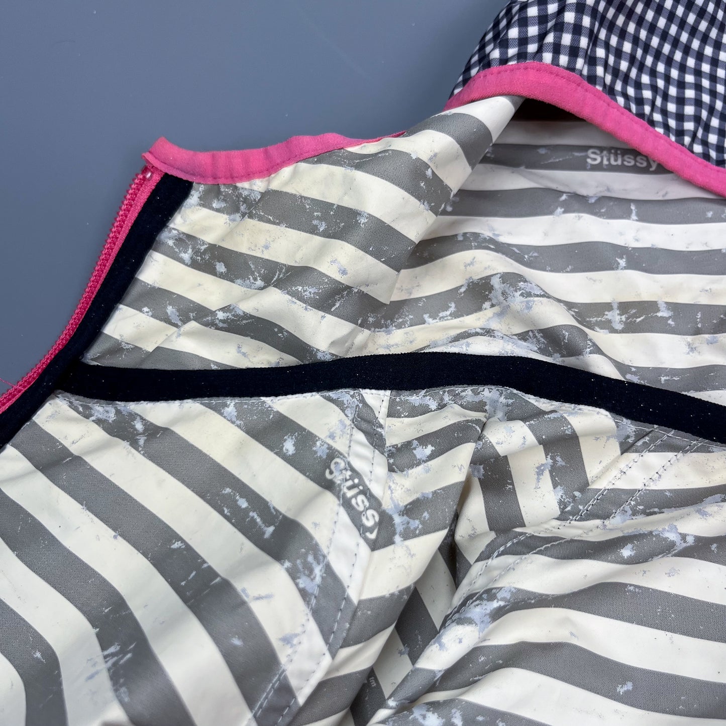 Vintage Stüssy Gingham Windbreaker - Size: Medium