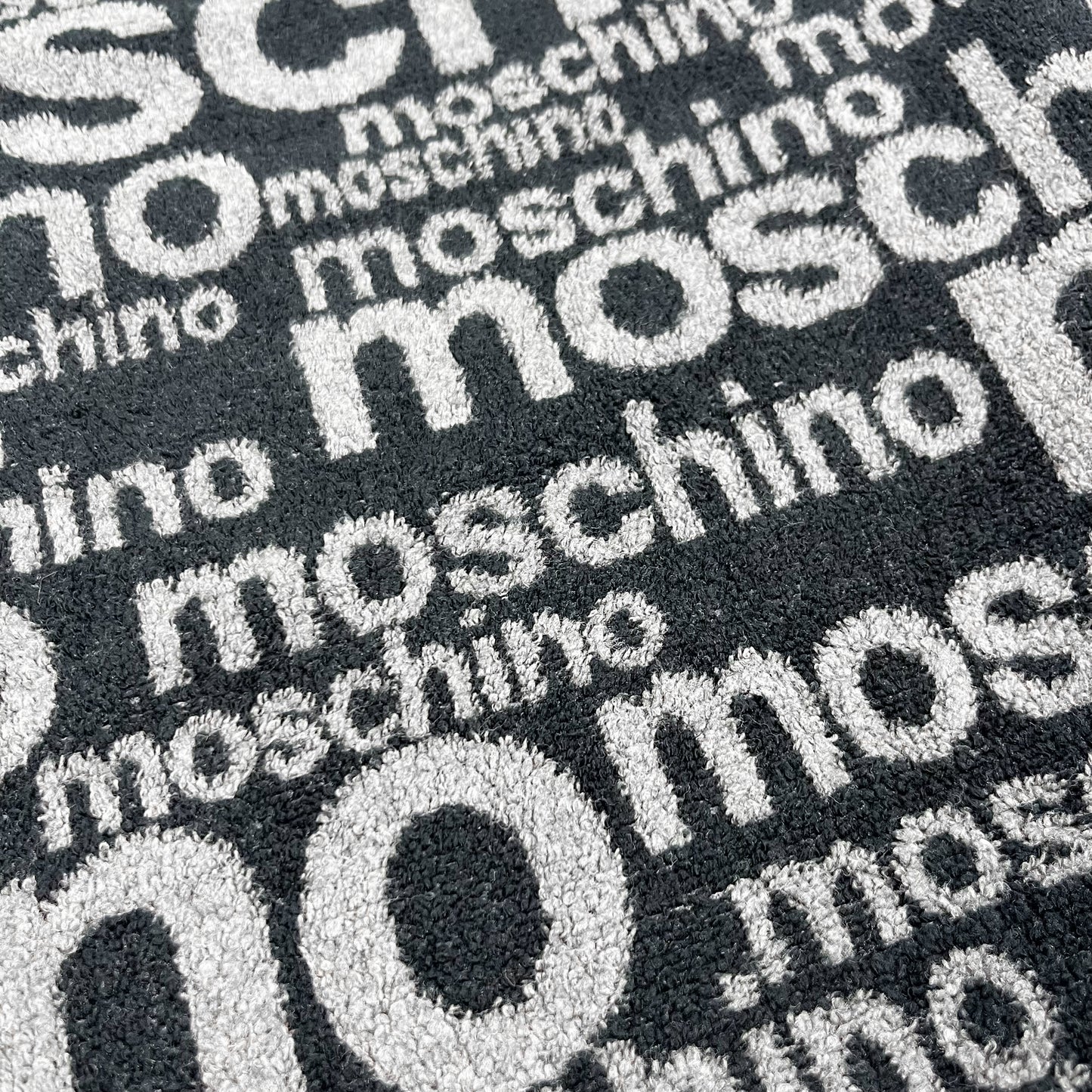 Moschino Jeans All-over Spellout Fleece - Size: XXL