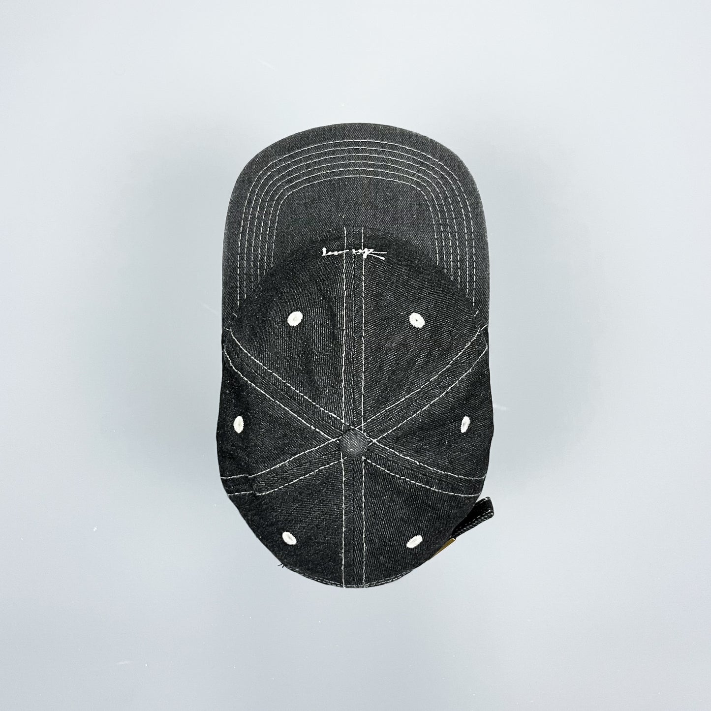 Stüssy Script Logo Contrast Stitching Denim Cap