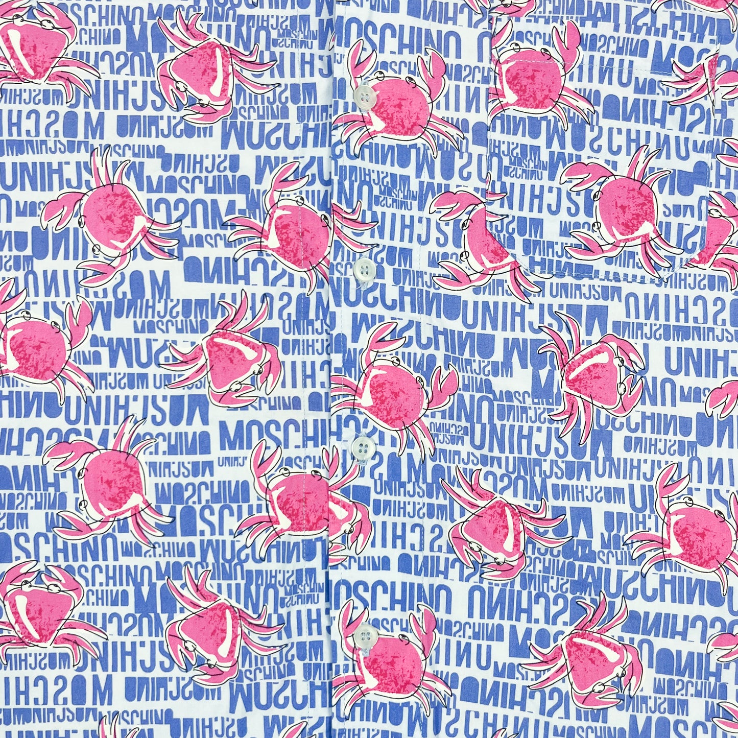 Moschino Mare 'Pink Crab' Shirt - Size: XXL