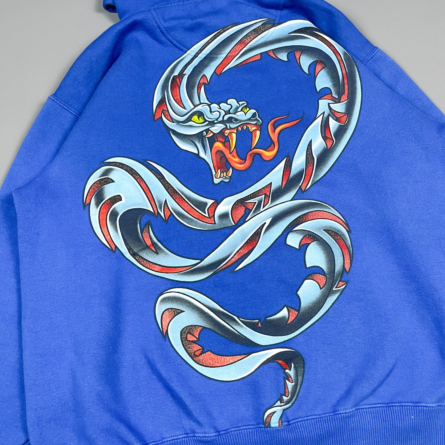 JNCO Heavy Weight Snake Print Pull Over Hoodie - Size: Small