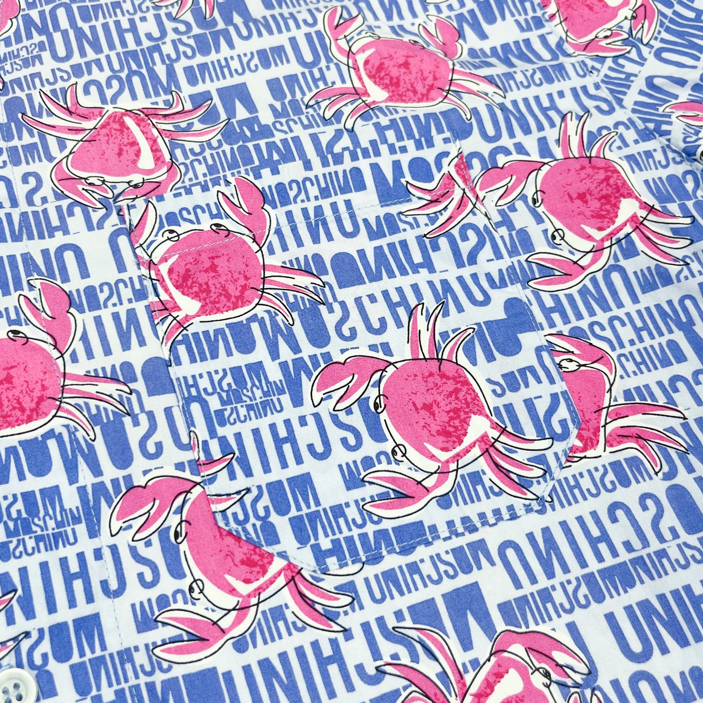 Moschino Mare 'Pink Crab' Shirt - Size: XXL