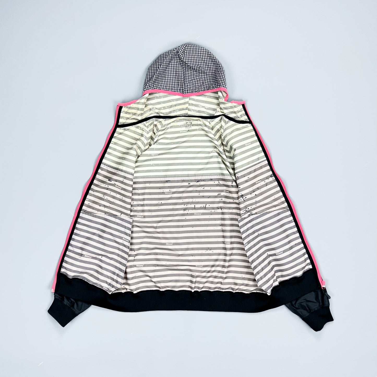 Vintage Stüssy Gingham Windbreaker - Size: Medium