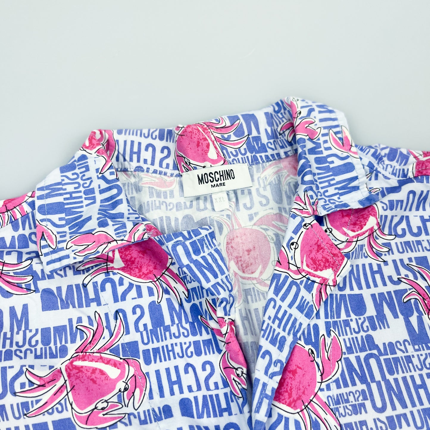 Moschino Mare 'Pink Crab' Shirt - Size: XXL