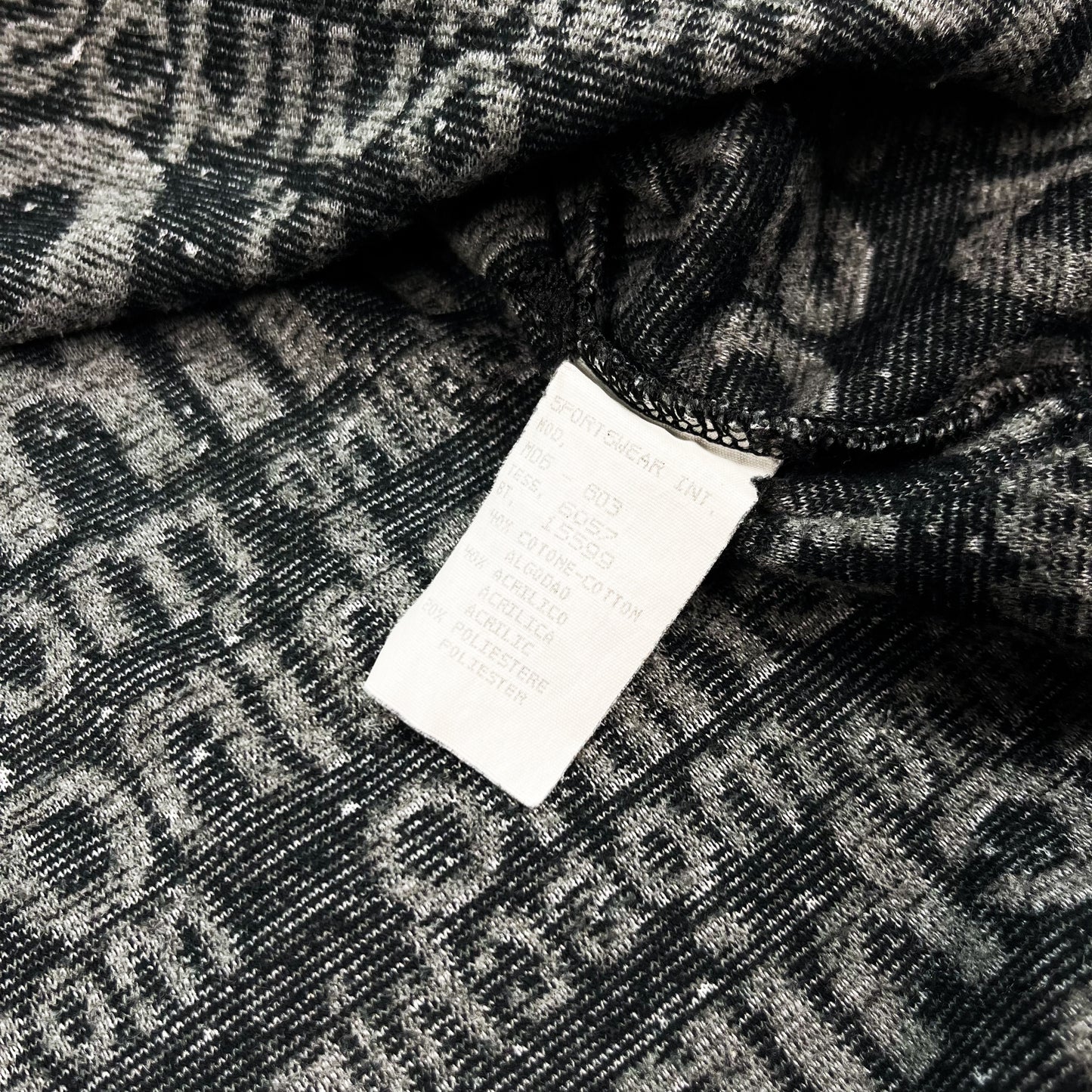 Moschino Jeans All-over Spellout Fleece - Size: XXL