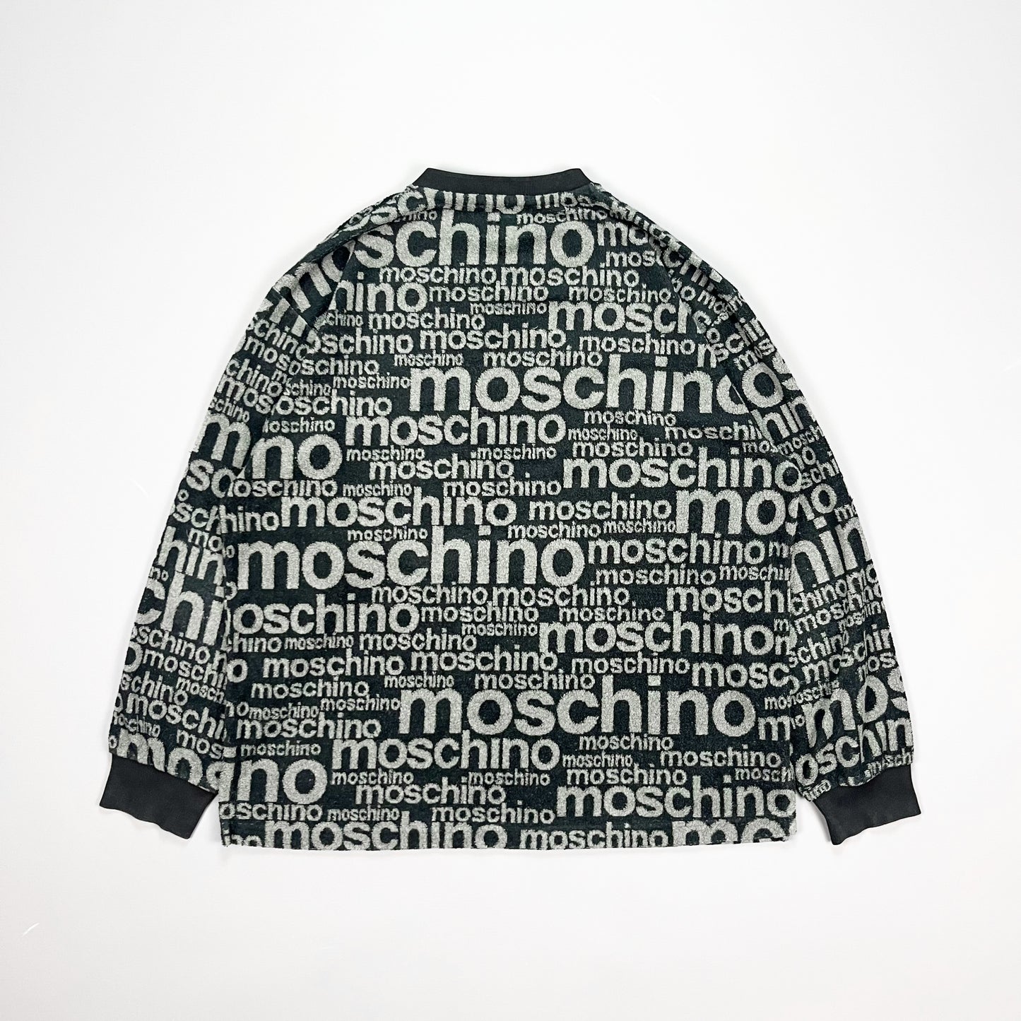 Moschino Jeans All-over Spellout Fleece - Size: XXL