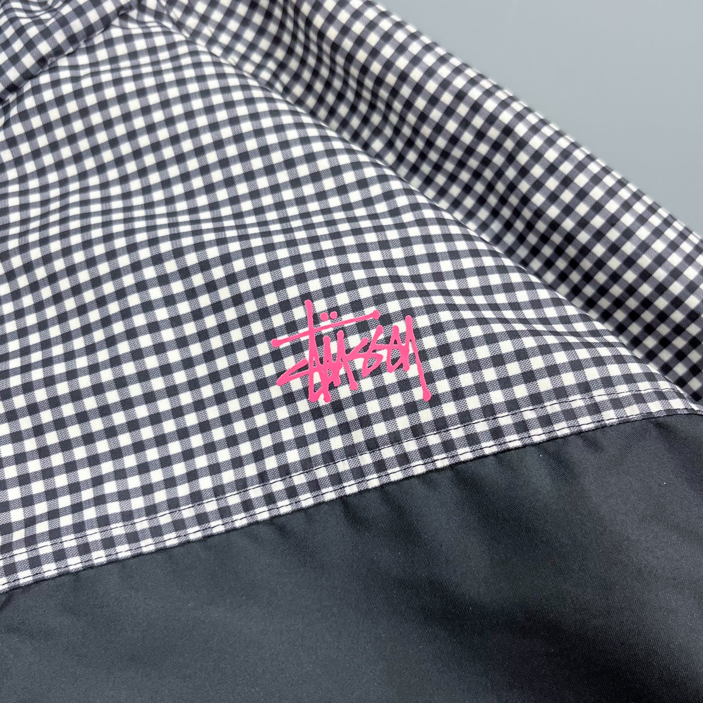 Vintage Stüssy Gingham Windbreaker - Size: Medium