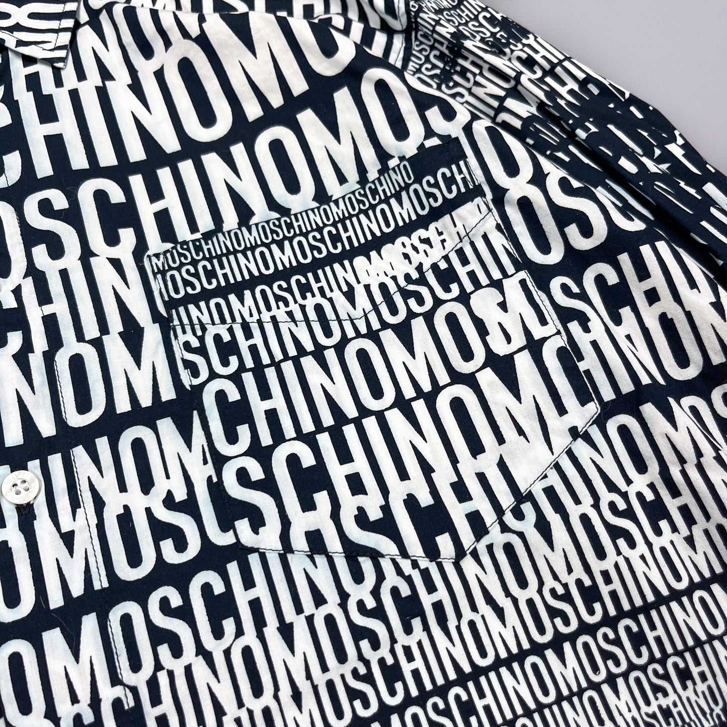 Moschino Jeans 'Crazy' Print Shirt - Size: Medium