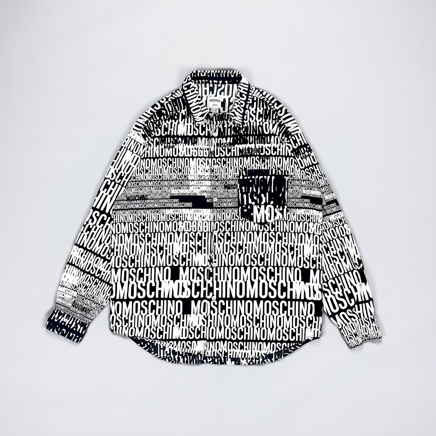 Moschino Jeans 'Crazy' Print Shirt - Size: Large