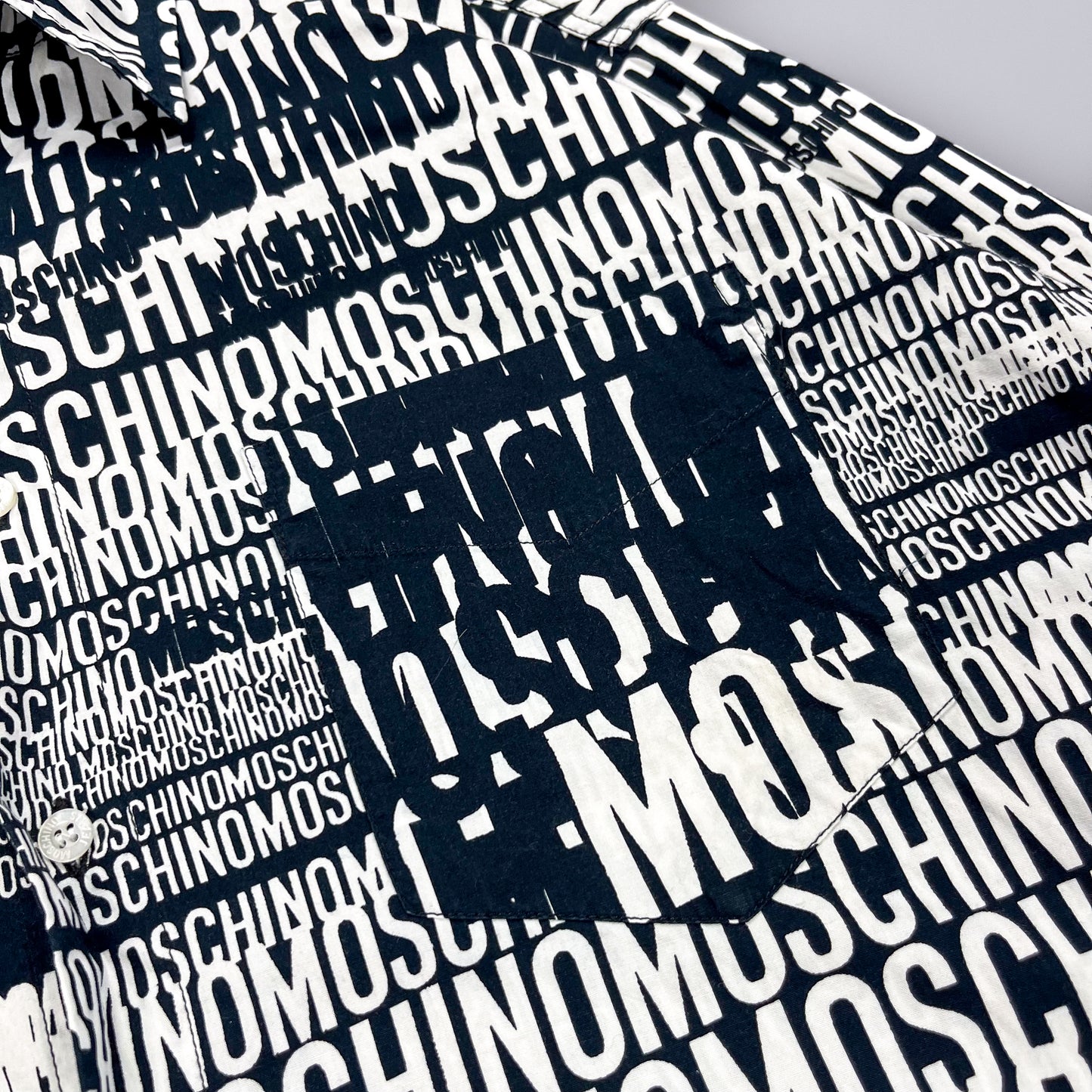 Moschino Jeans 'Crazy' Print Shirt - Size: Large