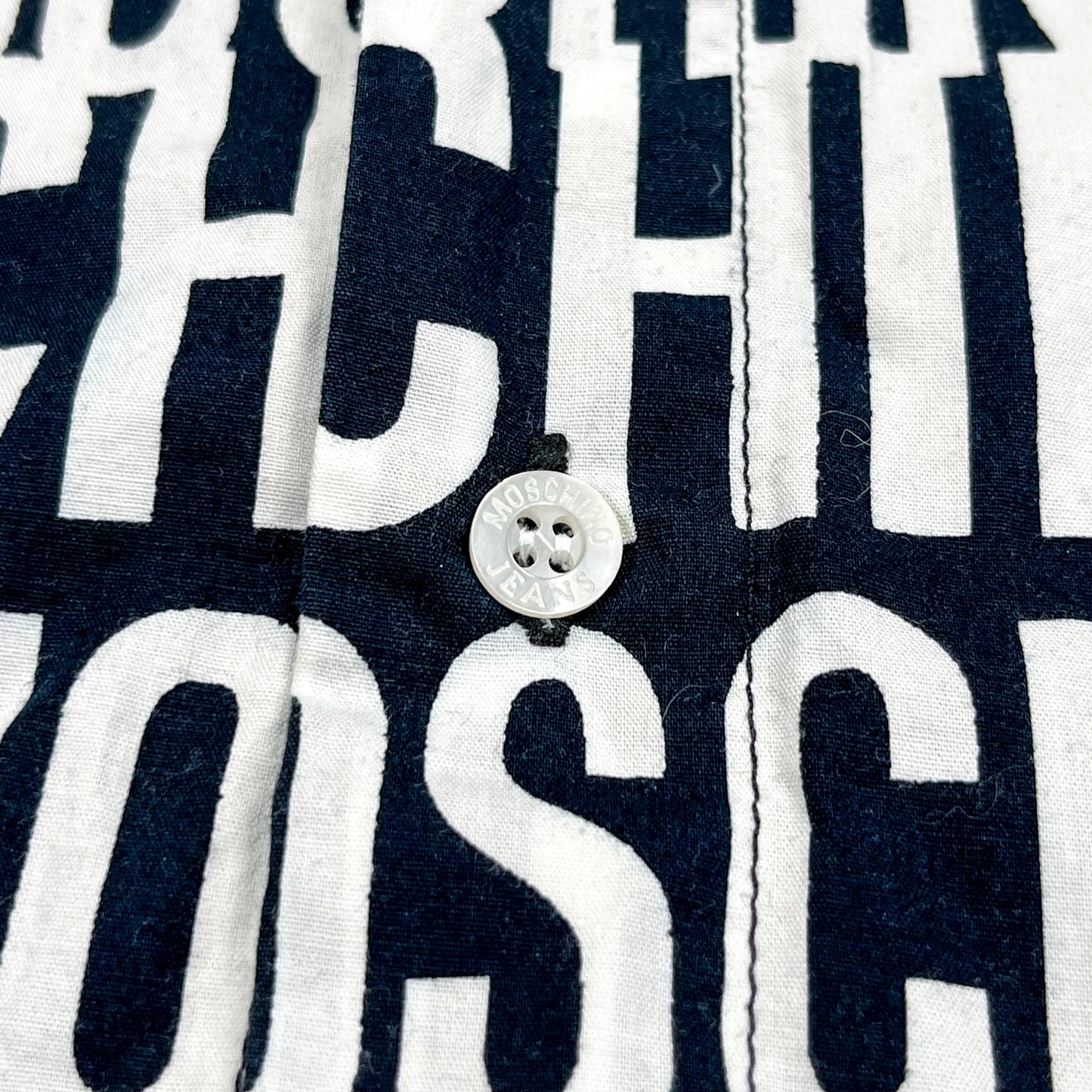 Moschino Jeans 'Crazy' Print Shirt - Size: Large