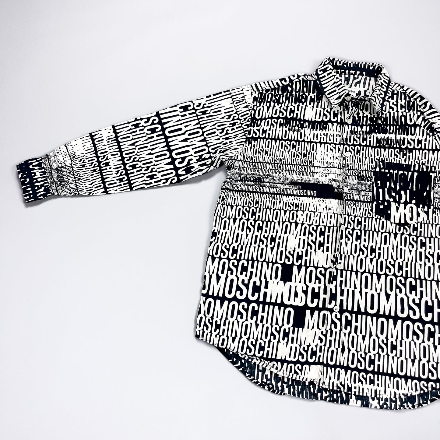 Moschino Jeans 'Crazy' Print Shirt - Size: Large