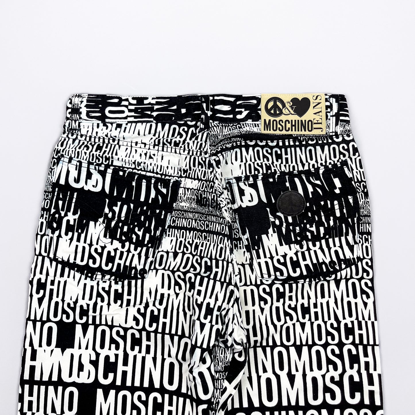 Moschino Jeans 'Crazy' Print Denim Jeans - Size: 32"