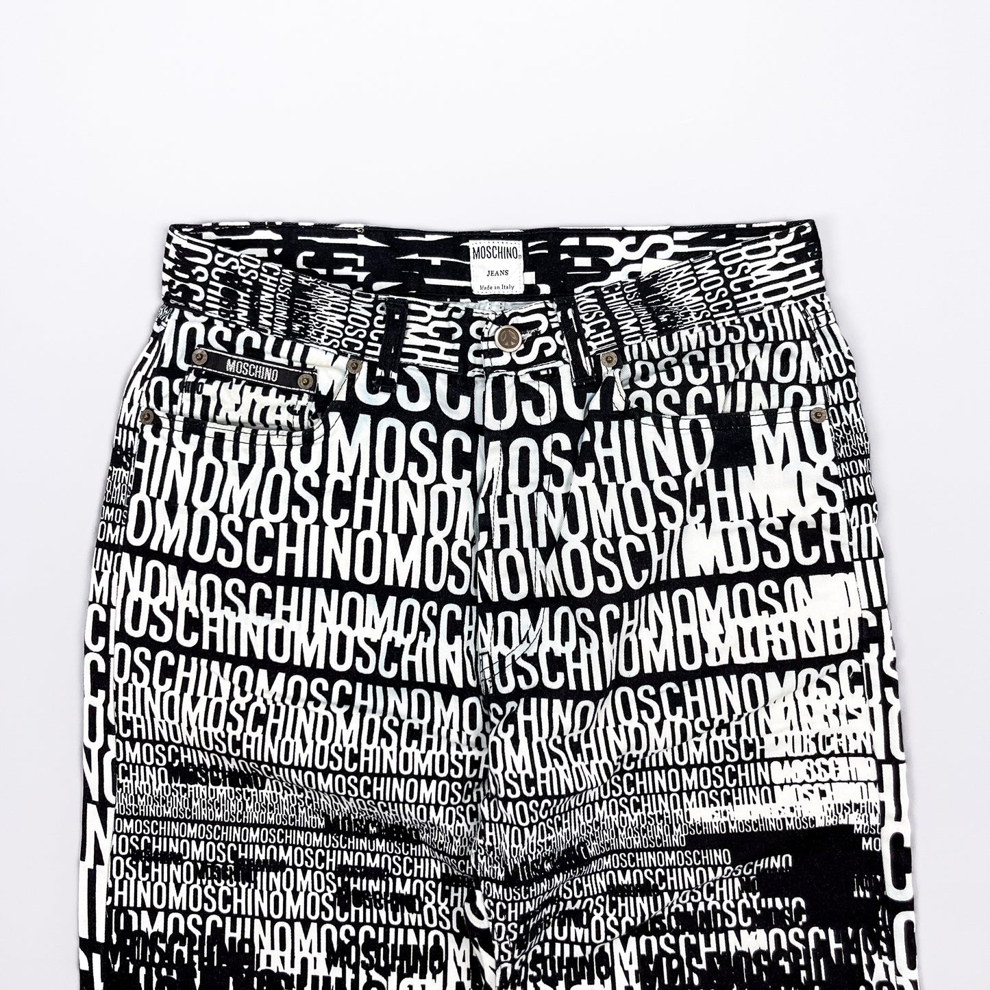Moschino Jeans 'Crazy' Print Denim Jeans - Size: 32"