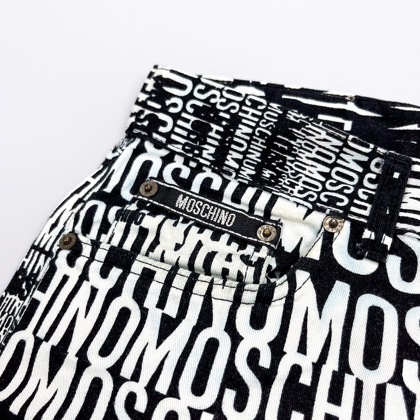 Moschino Jeans 'Crazy' Print Denim Jeans - Size: 32"