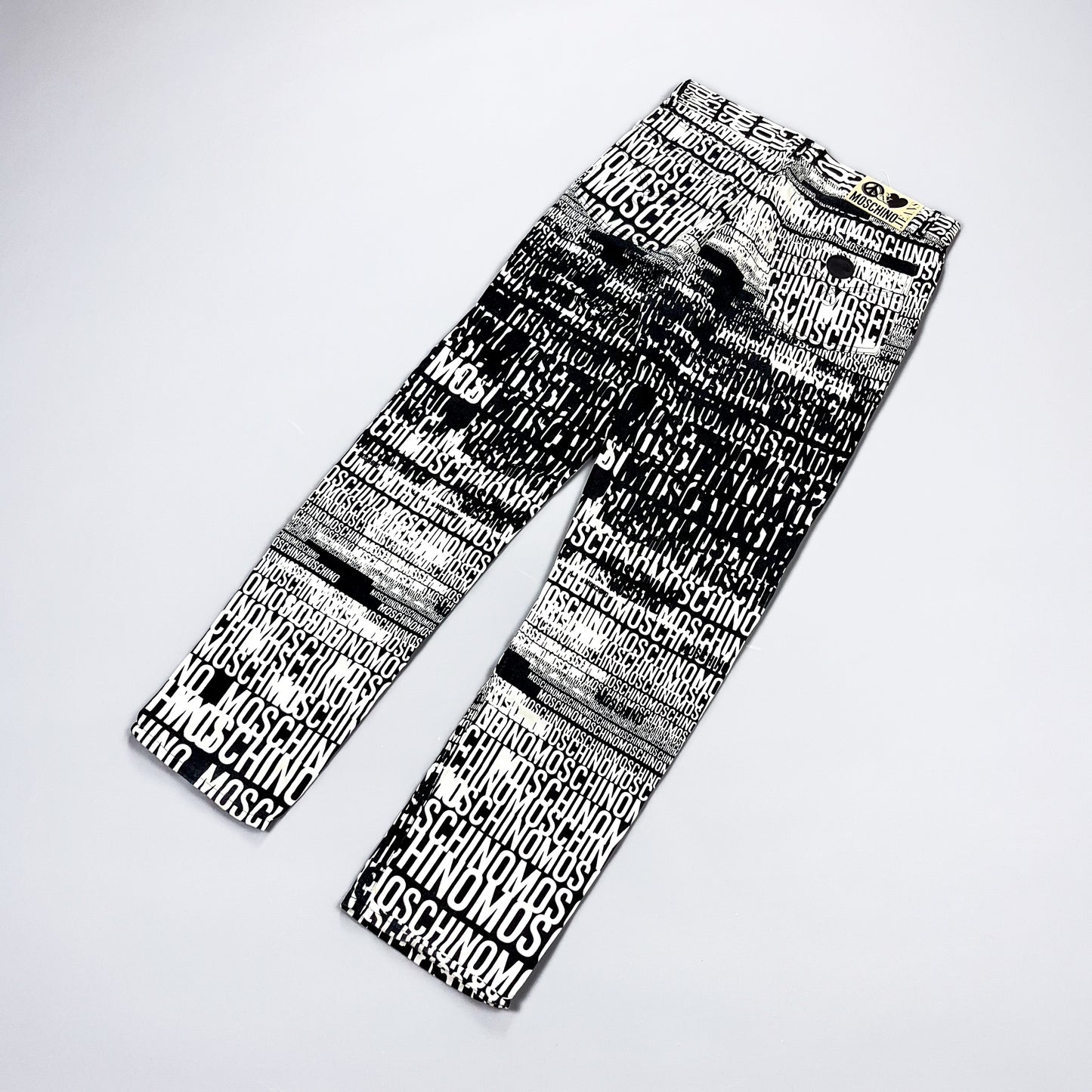 Moschino Jeans 'Crazy' Print Denim Jeans - Size: 36"