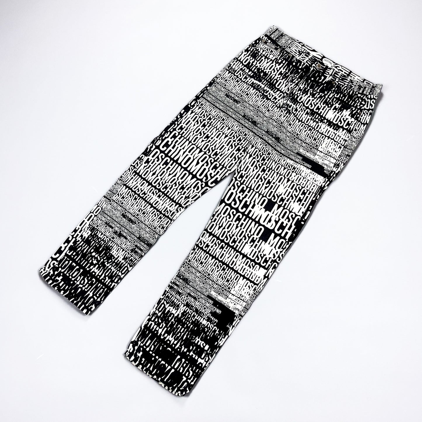 Moschino Jeans 'Crazy' Print Denim Jeans - Size: 36"