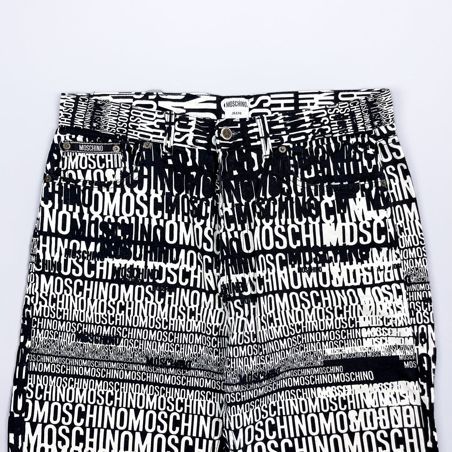 Moschino Jeans 'Crazy' Print Denim Jeans - Size: 36"