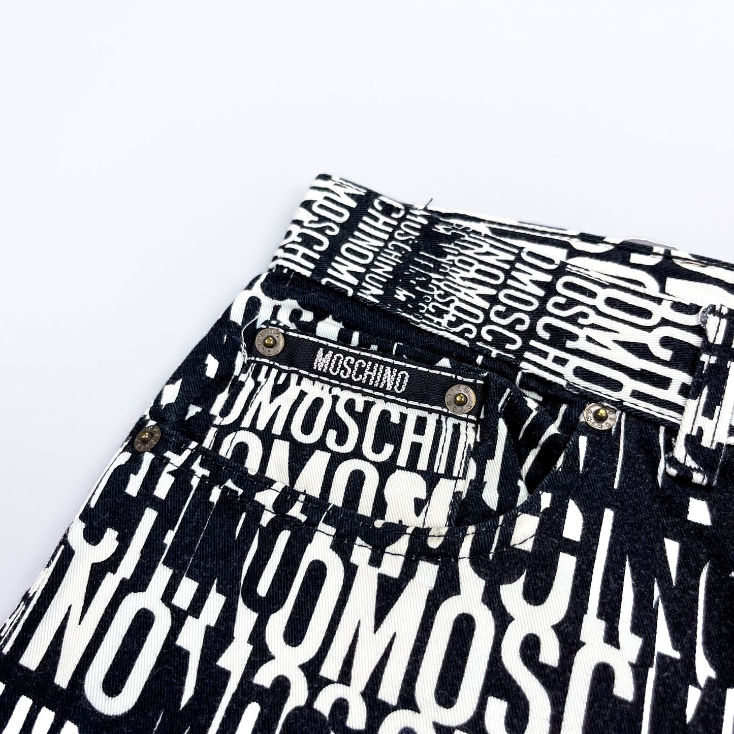 Moschino Jeans 'Crazy' Print Denim Jeans - Size: 36"