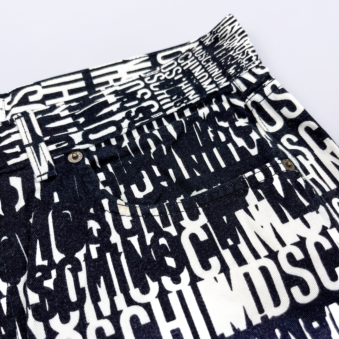 Moschino Jeans 'Crazy' Print Denim Jeans - Size: 36"
