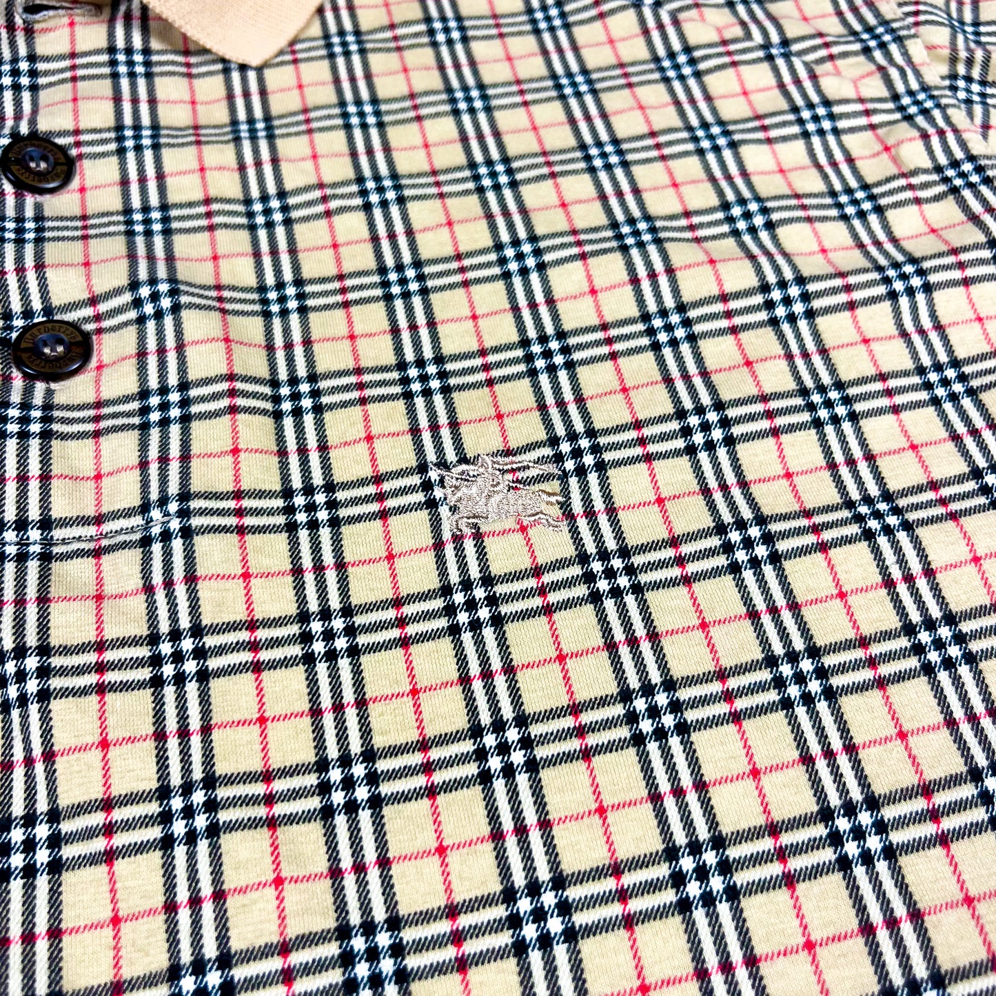 Burberry Nova Check Polo Shirt - Size: Medium