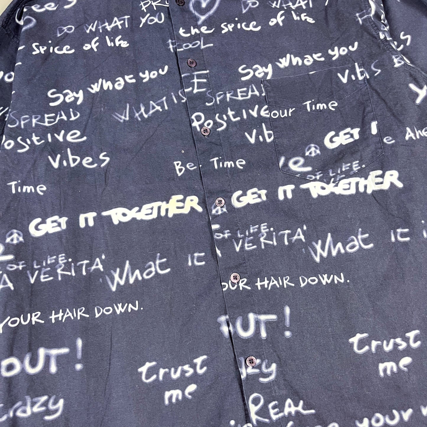 Moschino Jeans 'Get it together' Long Sleeve Shirt - Size: XL