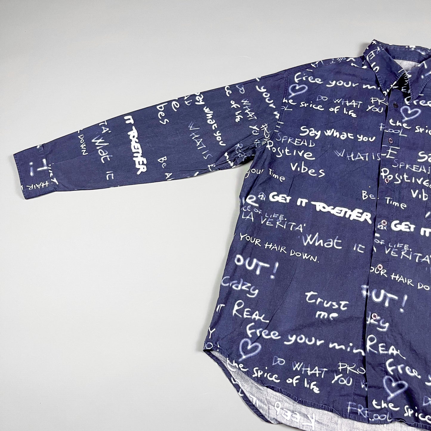 Moschino Jeans 'Get it together' Long Sleeve Shirt - Size: XL