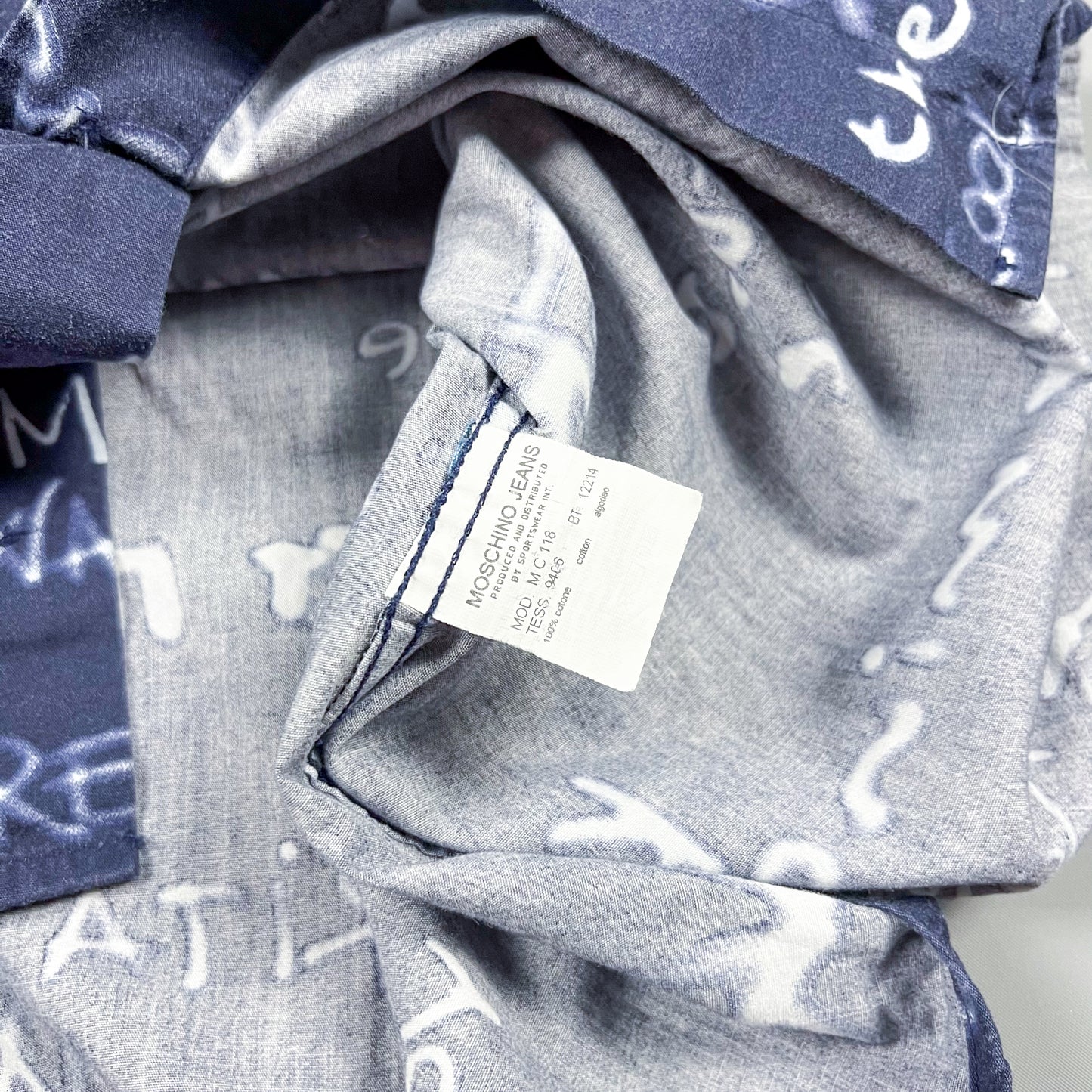 Moschino Jeans 'Get it together' Long Sleeve Shirt - Size: XL