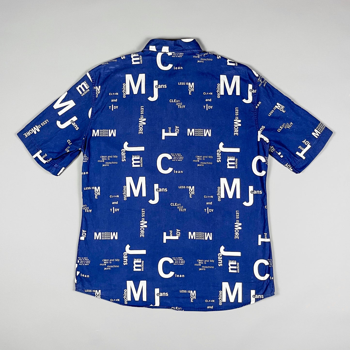Moschino Jeans 'Less is more' Short Sleeve Shirt - Womens Size: XL