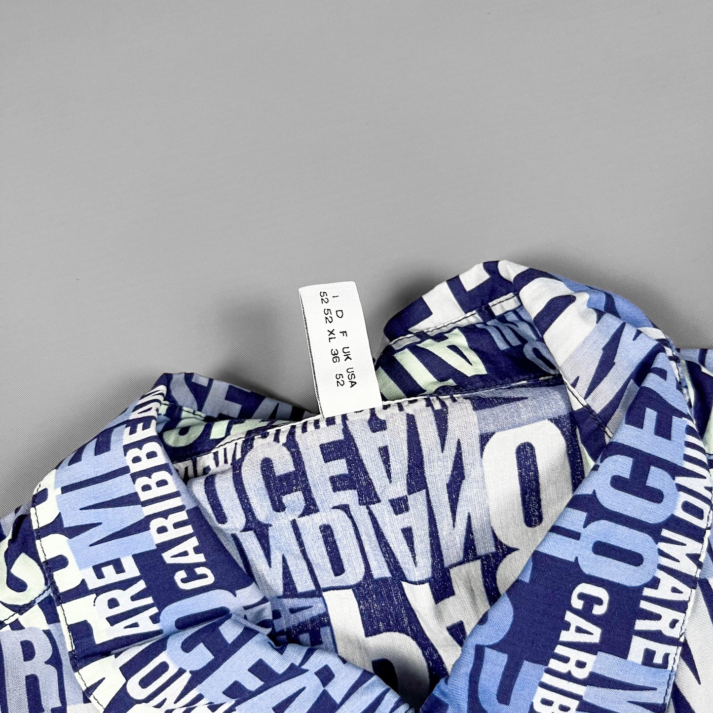 Moschino Mare 'Oceans' Short Sleeve Shirt - Size: Large / XL