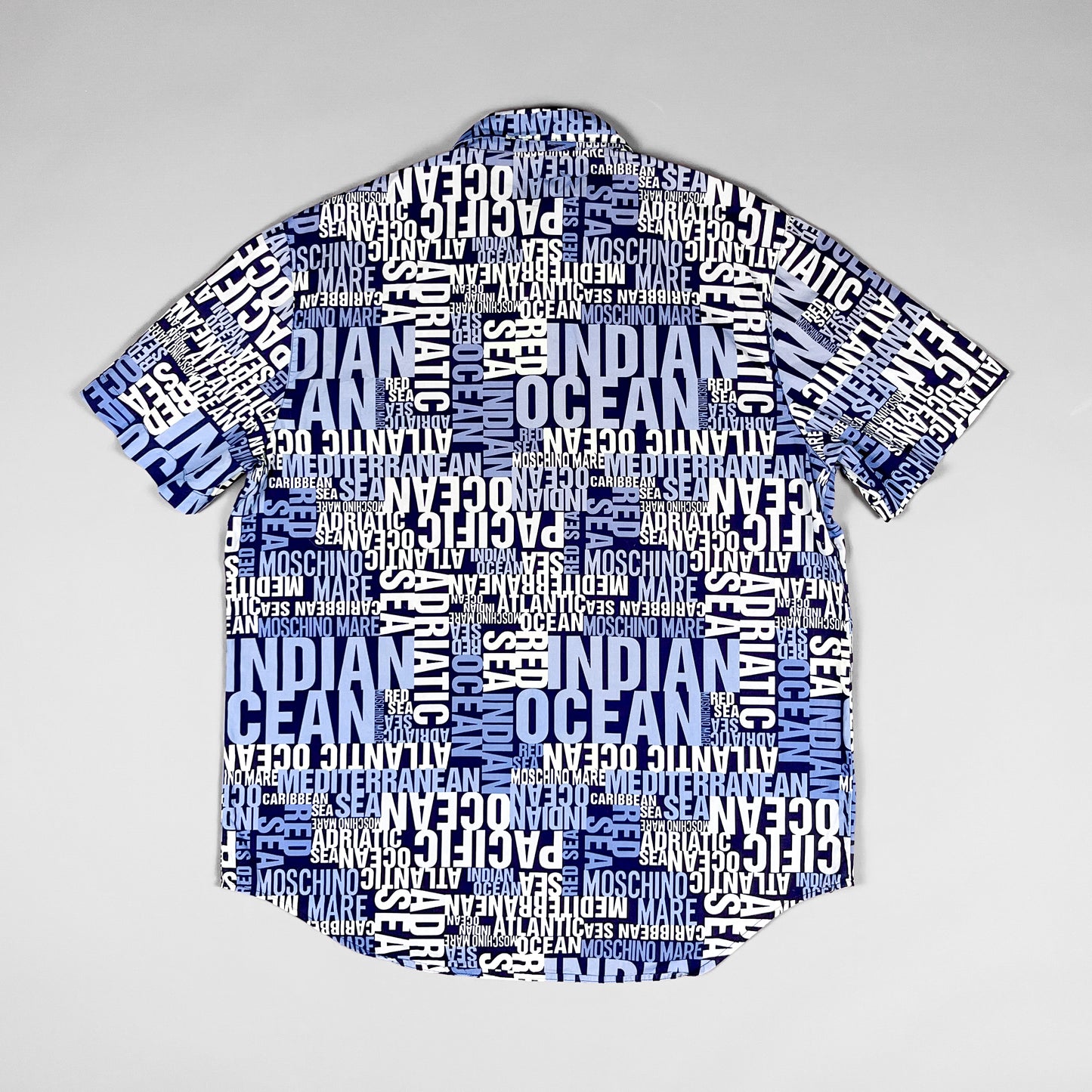 Moschino Mare 'Oceans' Short Sleeve Shirt - Size: Large / XL
