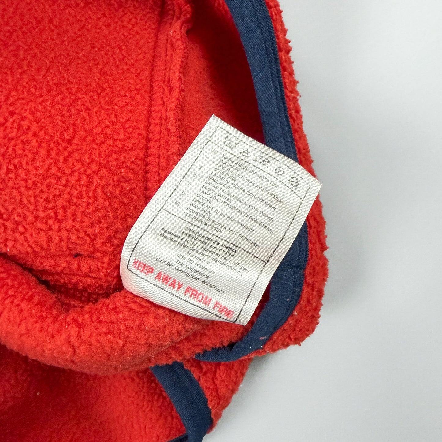 Nike ACG 1998 Sherpa Fleece Balaclava Hoodie Red & Navy - Size: Small/Medium