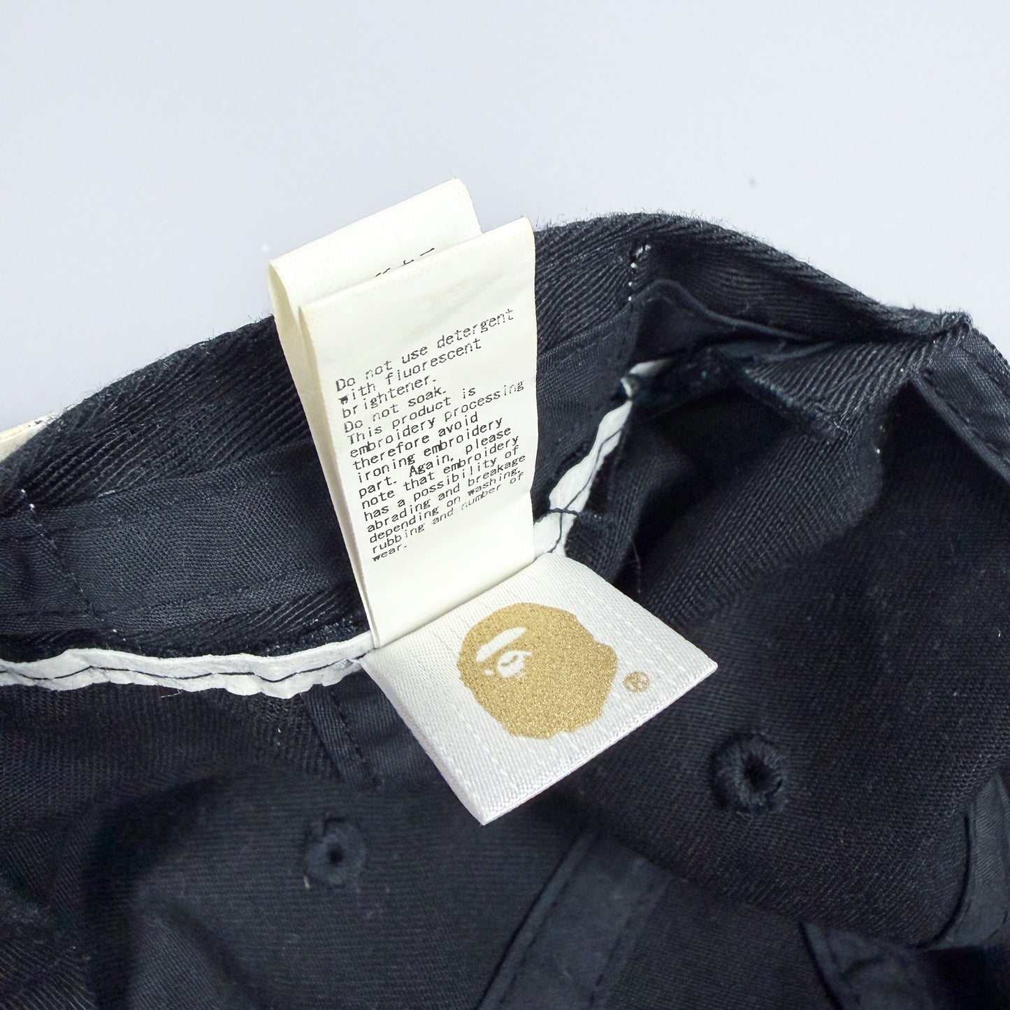 BAPE A Bathing Ape Logo Cap Black