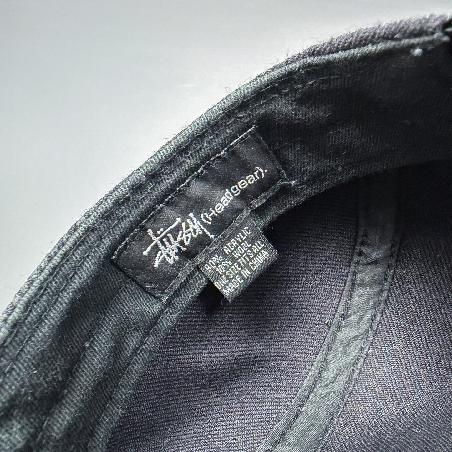 Stüssy World Tour Repeat Pattern Cap Black