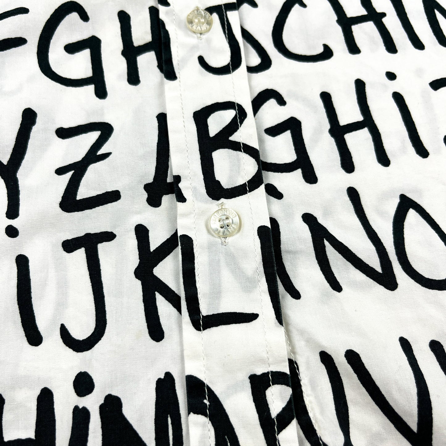 Moschino Jeans Alphabet Shirt - Womens Size: Medium / Large
