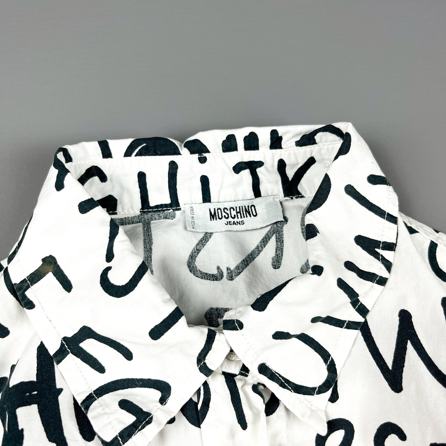 Moschino Jeans Alphabet Shirt - Womens Size: Medium / Large