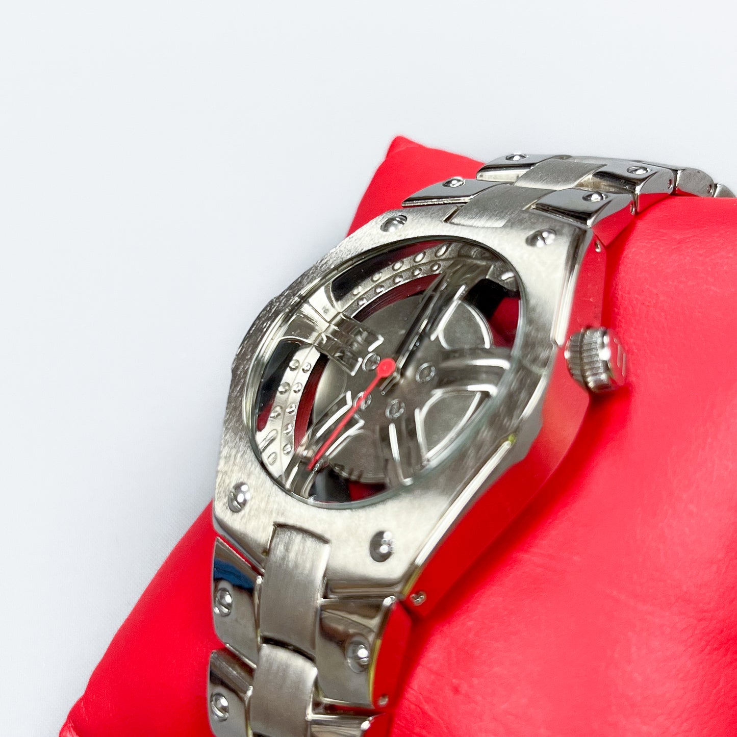 FUBU Alloy Wheel Skeleton Watch