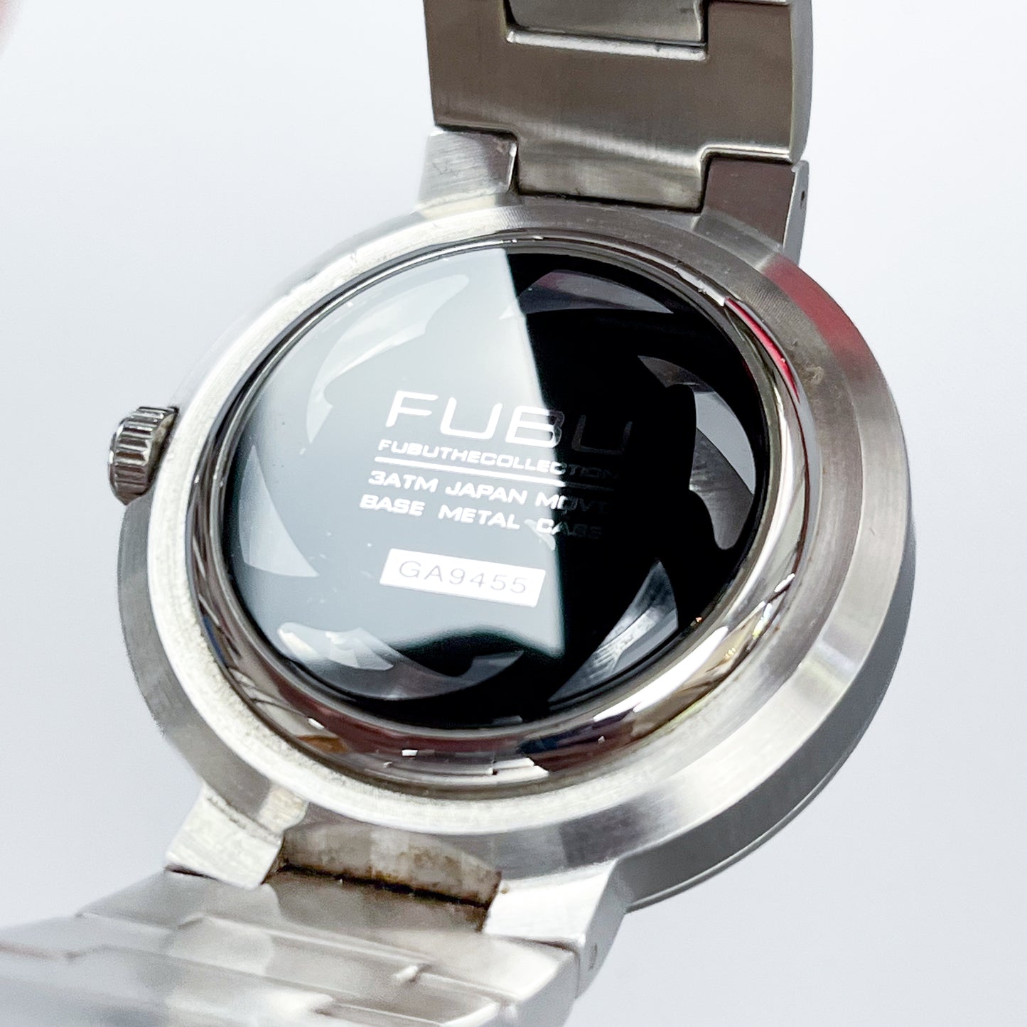 FUBU Spiral Alloy Wheel Skeleton Watch