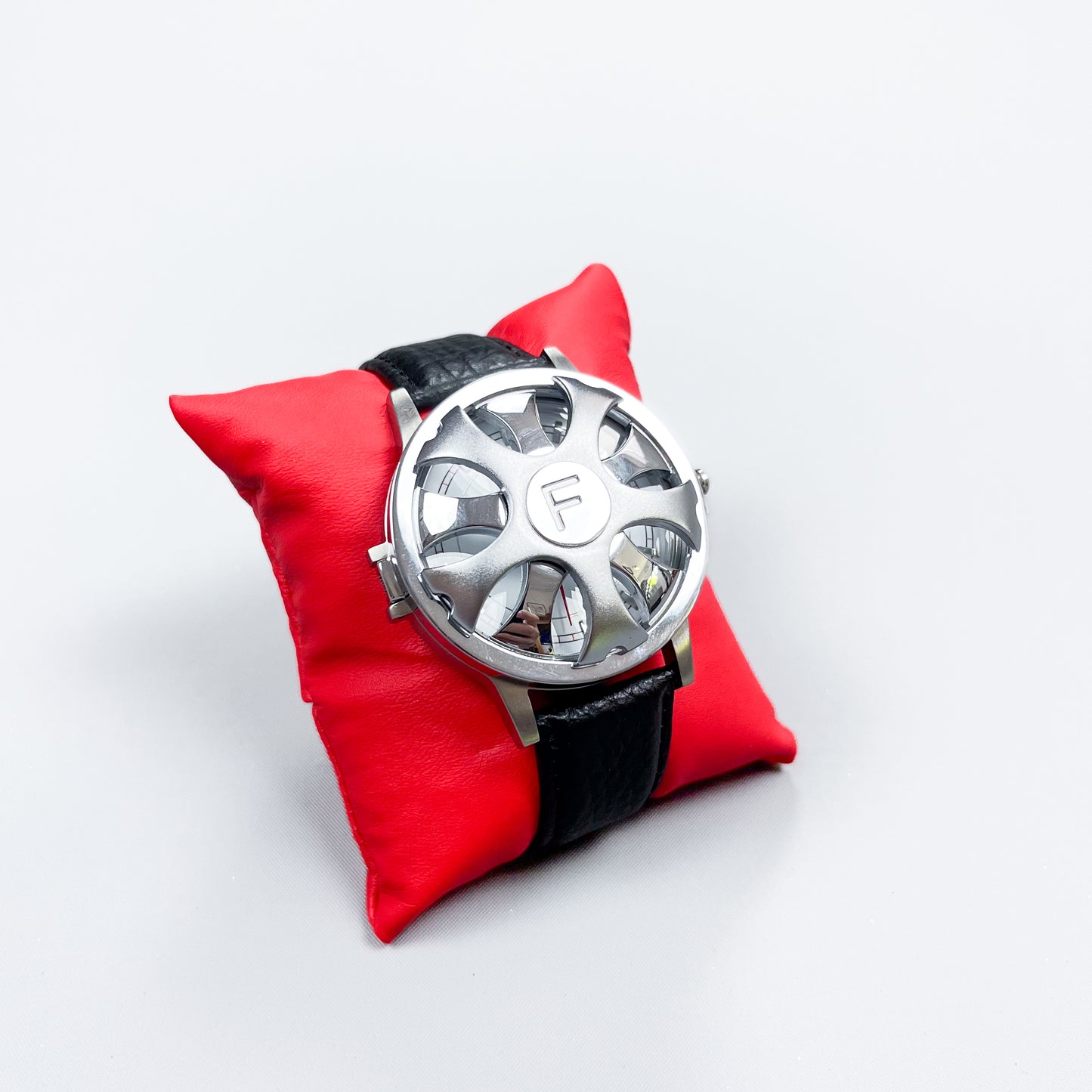 FUBU Spinning Alloy Wheel Watch