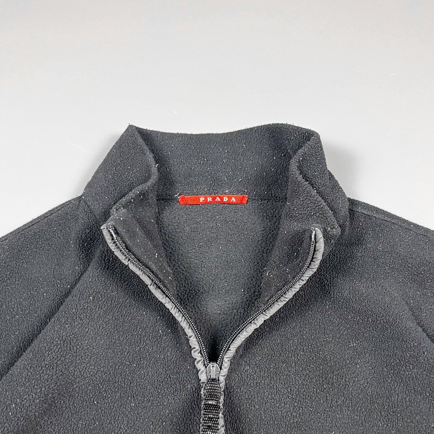 Prada Full Zip Turtle Neck Fleece - Size: Large