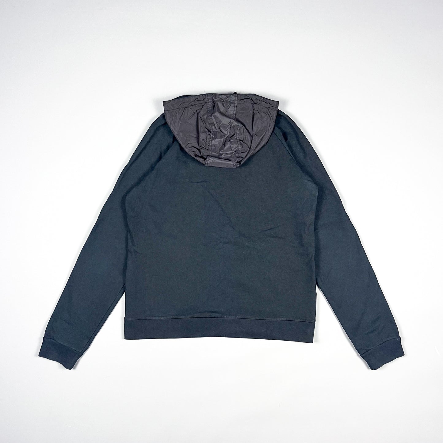 Prada Full Zip Nylon Hood Hoodie - Size: Large