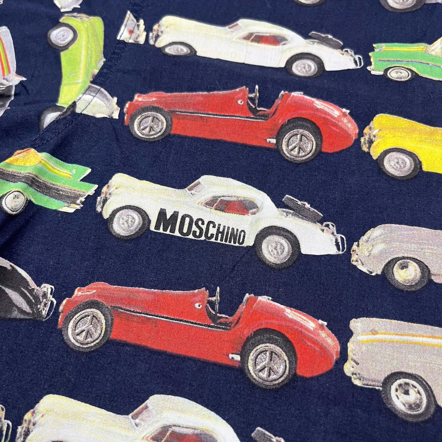 Moschino Jeans 'Classic Cars' Short Sleeve Shirt - Size: Medium