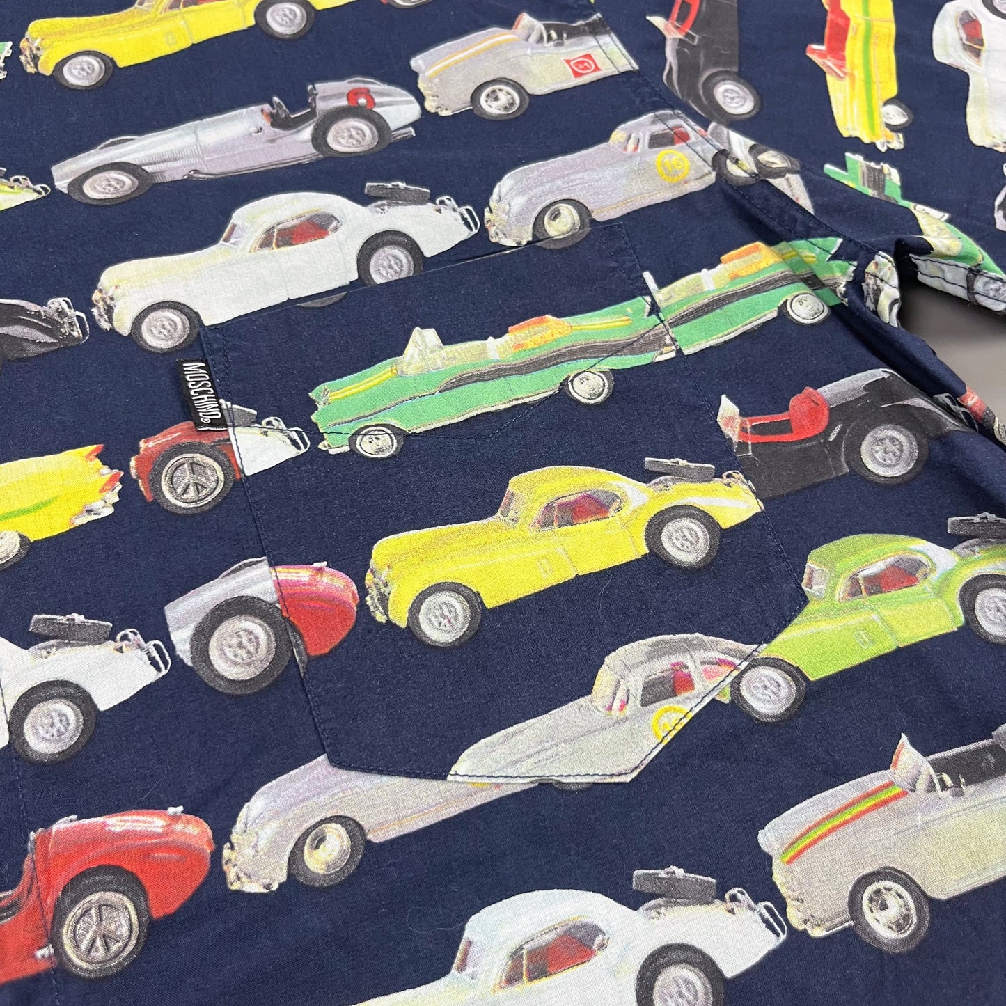 Moschino Jeans 'Classic Cars' Short Sleeve Shirt - Size: Medium