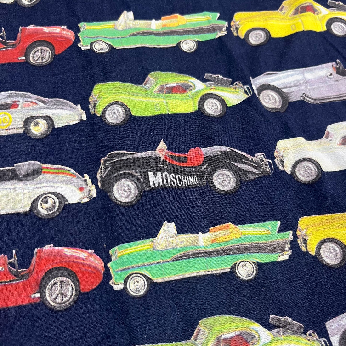 Moschino Jeans 'Classic Cars' Short Sleeve Shirt - Size: Medium