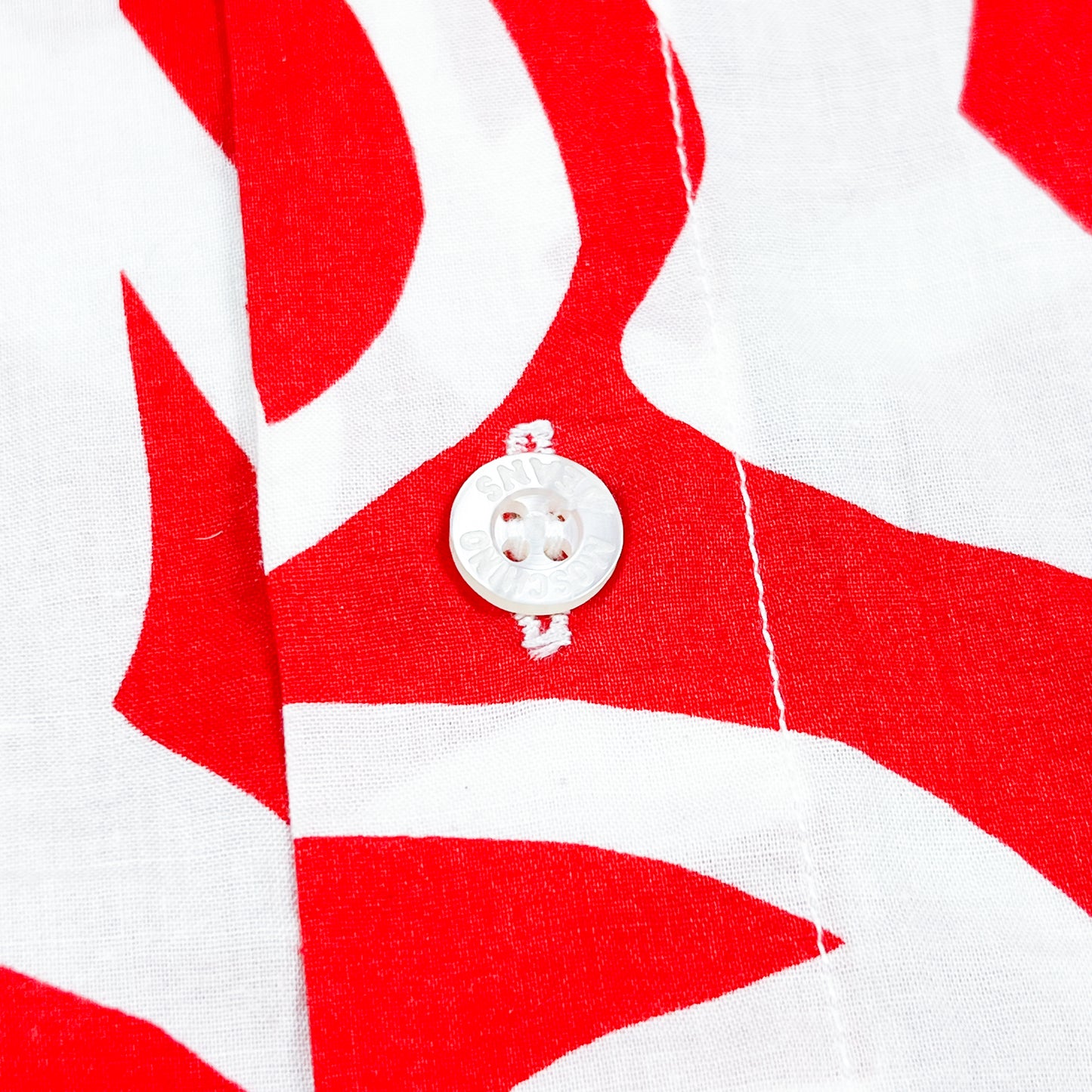Moschino Jeans 'Peace symbol' Short Sleeve Shirt - Size: XL