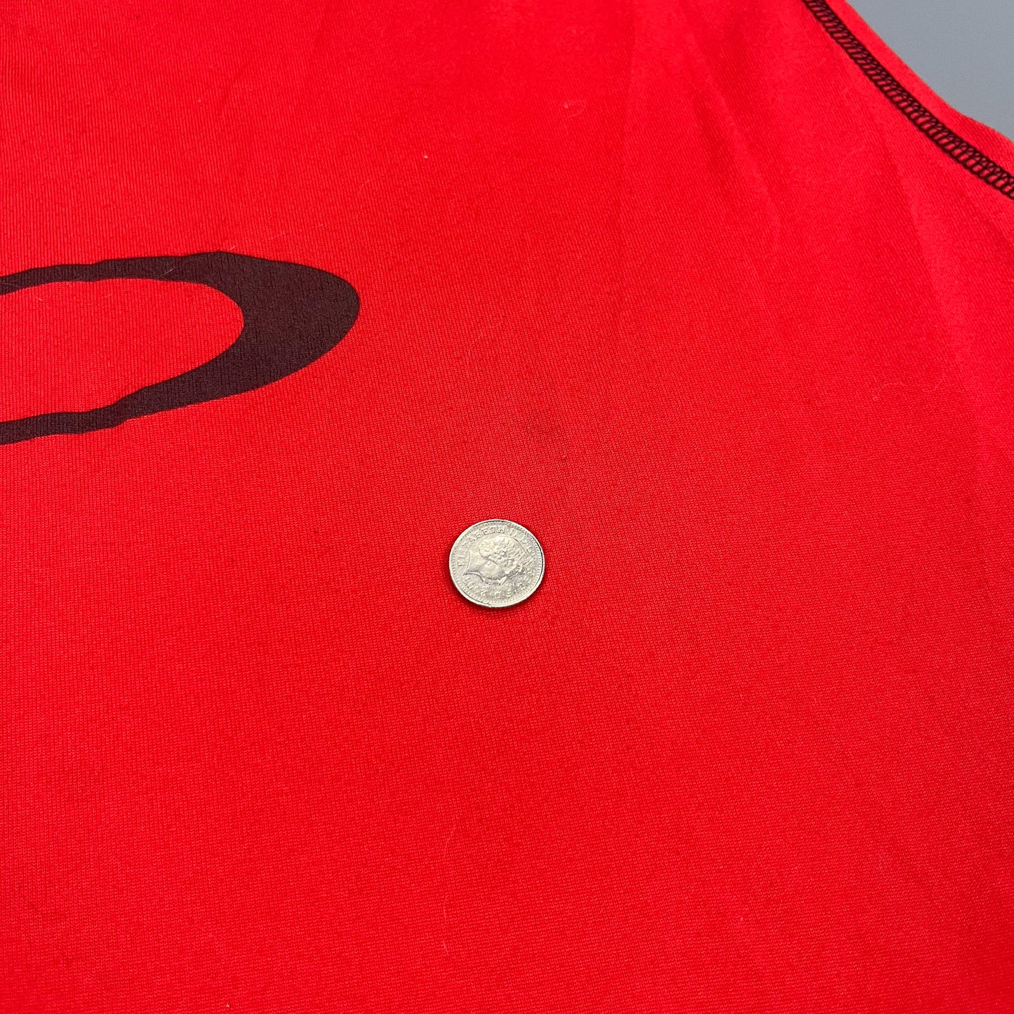 Oakley Ellipse Red Vest Tank Top - Size: Medium/Large