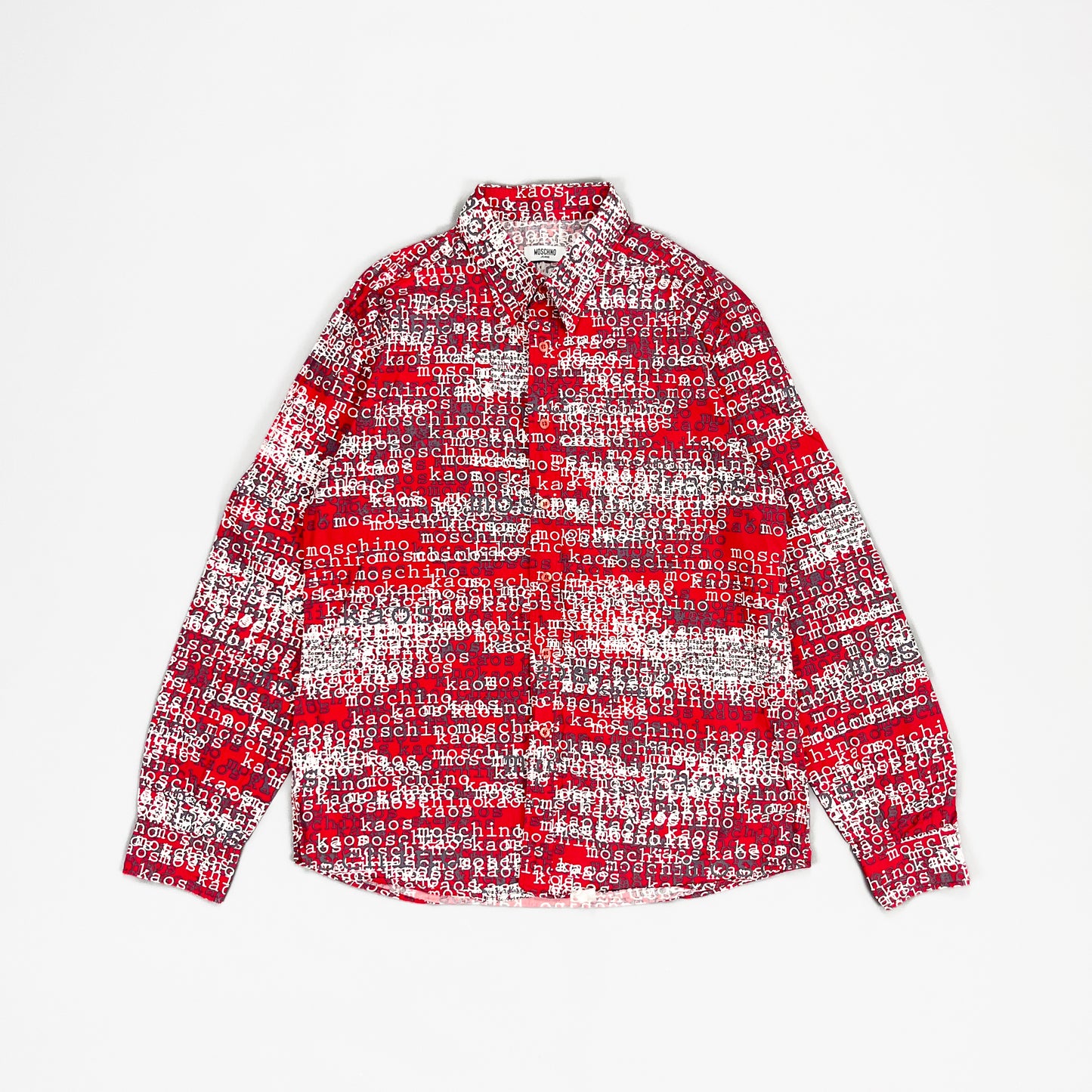 Moschino Jeans 'Kaos' Print Shirt - Size: XXL