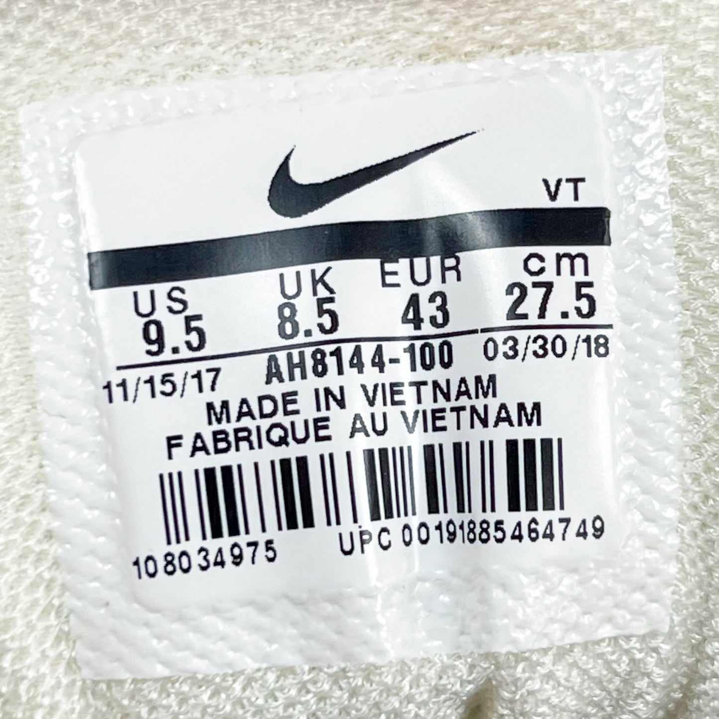 Nike Air Max Plus Tuned Tn 97 Hybrid 'Silver Shark' -Size: UK8.5